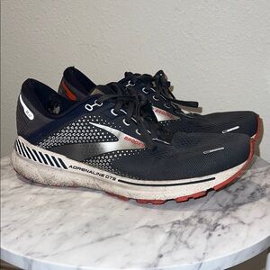 Brooks Adrenaline GTS Black and Red Sneakers